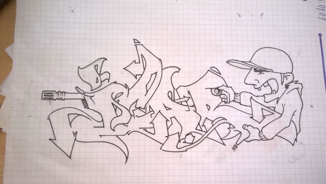 Graffiti Sketch - Photo by SENIL1IWS - icar, senil, iws (2015)