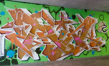 Graffiti Wall in Würzburg - Photo by SEWER - sewer, hpz (2015)