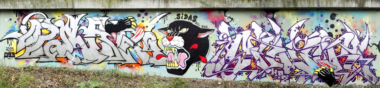 Graffiti Wall in Würzburg - Photo by SEWER (2018)