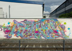 Graffiti Wall in Würzburg - Photo by SEWER (2016)