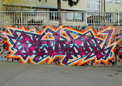 Graffiti Wall in Würzburg - Photo by SEWER (2016)