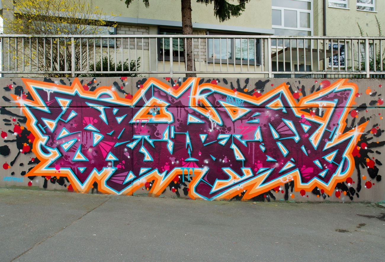Graffiti Wall in Würzburg - Photo by SEWER (2016)