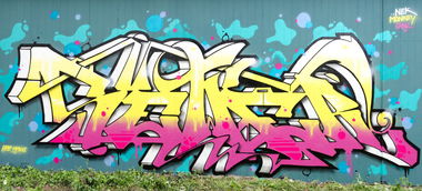 Graffiti Wall in Würzburg - Photo by SEWER (2016)