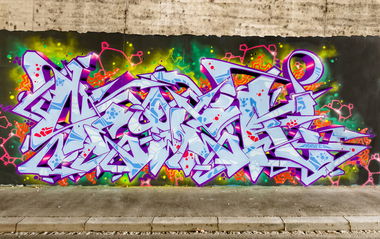 Graffiti Wall in Würzburg - Photo by SEWER (2018)