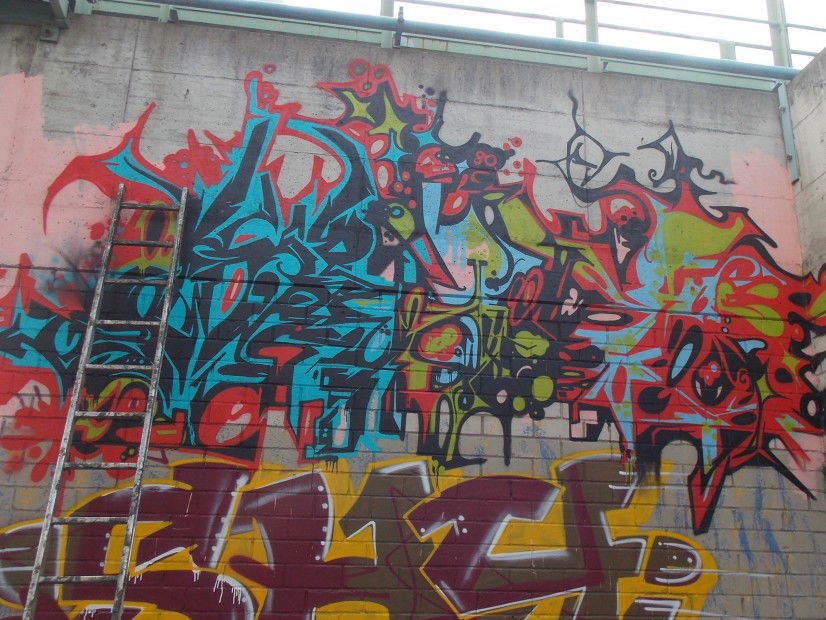 Graffiti Wall in Bonn - Photo by SEaone - Spitr, cgs (2013)