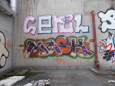 Graffiti Wall in Bonn - Photo by SEaone - Senil, Mash, HACF