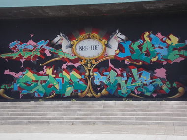 Graffiti Wall in Vlissingen - Photo by SEaone - mc, clain