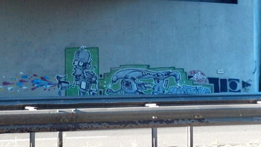 Graffiti Wall - Photo by SEaone - old, evil (2001)