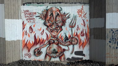 Graffiti Wall - Photo by SEaone - evil