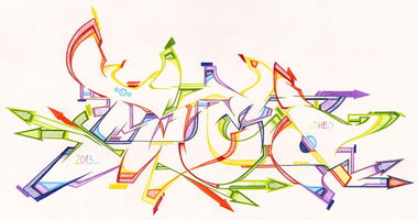 Graffiti Sketch in Potsdam - Photo by SHAB - Theo, Shab, MAD (2013)