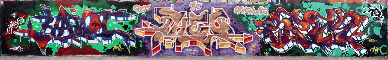 Graffiti Wall in Berlin - Photo by SHAB - Havoc, Theo, Shab (2013)