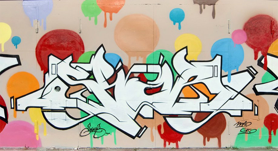 Graffiti Wall in Potsdam - Photo by SHAB - Shab, MAD, GTO (2013)