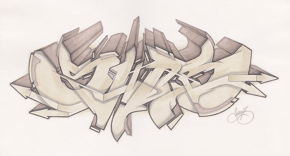 Graffiti Sketch in Potsdam - Photo by SHAB - Shab, MAD, GTO (2013)