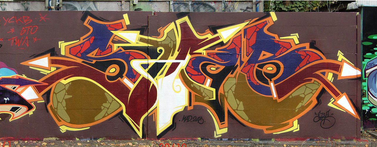 Graffiti Wall in Potsdam - Photo by SHAB - Shab, MAD, GTO (2013)