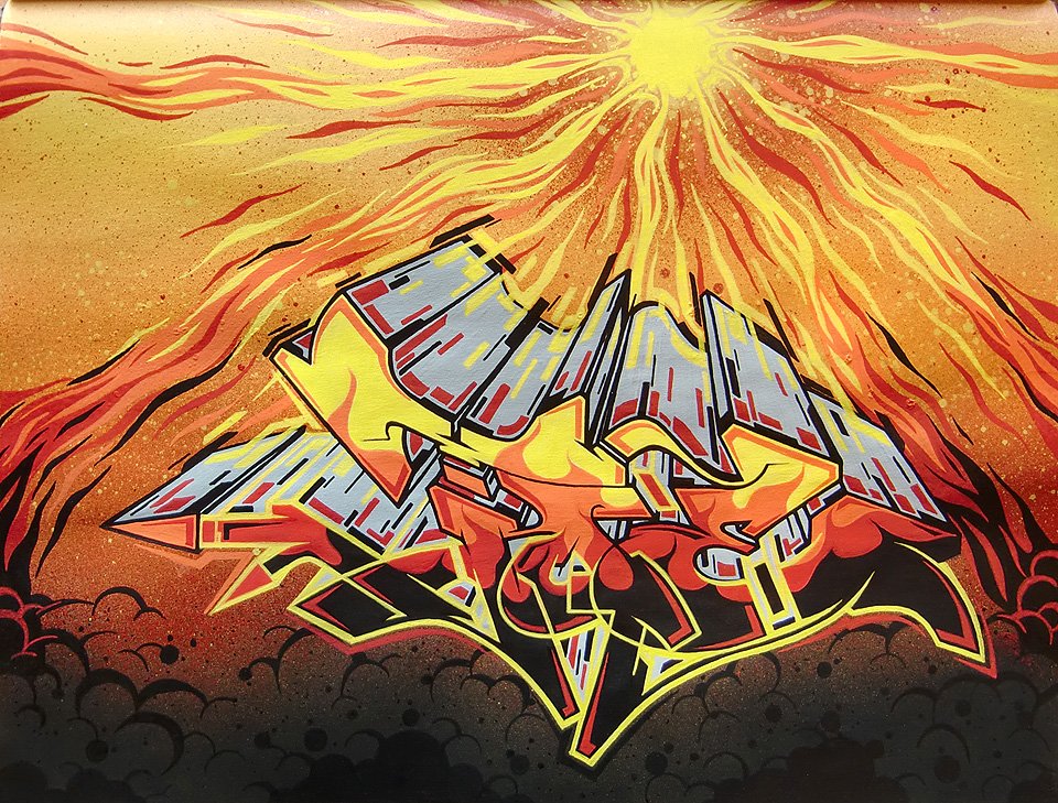 Graffiti Sketch in Potsdam - Photo by SHAB - Toe, Shab, MAD (2013)