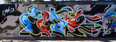 Graffiti Wall in Potsdam - Photo by SHAB - Zero, Shab, MAD (2014)