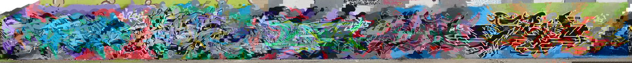 Graffiti Wall in Berlin - Photo by SHAB - Town, Kone, Imun (2014)