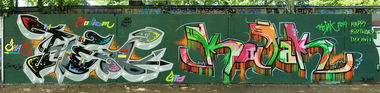 Graffiti Wall in Potsdam - Photo by SHAB - Theo, Shab, Kojak (2014)
