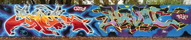 Graffiti Wall in Potsdam - Photo by SHAB - Siok, Shab, Havoc (2014)