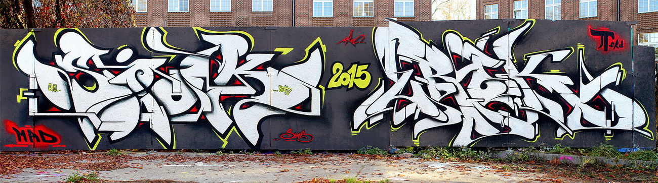 Graffiti Wall in Potsdam - Photo by SHAB - Siok, Shab, Urok (2015)