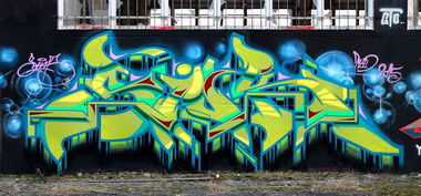 Graffiti Wall in Potsdam - Photo by SHAB - Siok, Shab, MAD (2015)