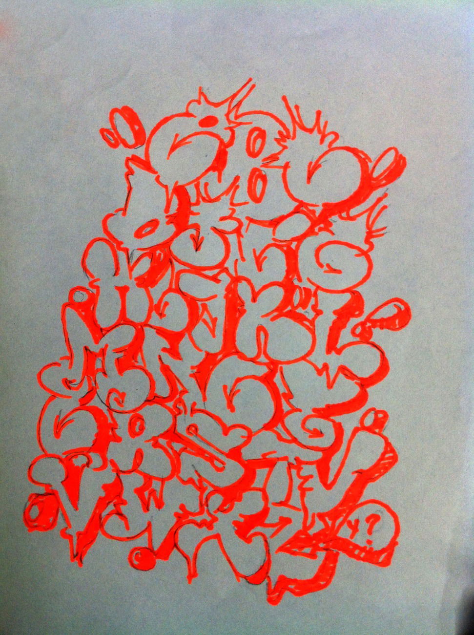 Graffiti Wall - Photo by SHANE - SHANEbombing, alphabet, a-z (2016)