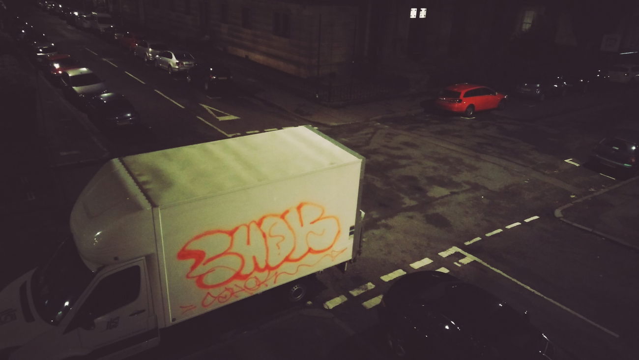 Graffiti Bombing - Photo by SHC - throwup, drunk, van (2016)