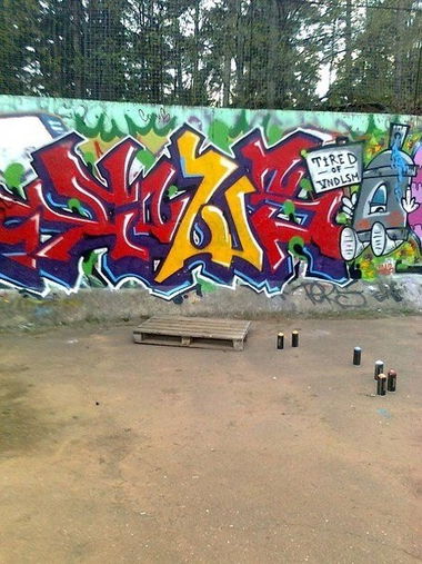 Graffiti Wall in Красногорск - Photo by SHYA108 (2012)