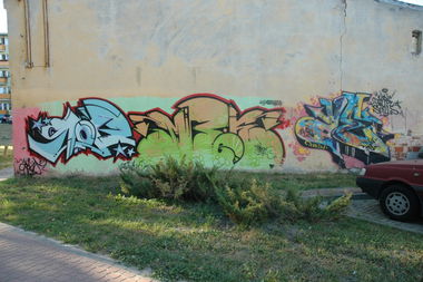 Graffiti Bombing in Pu?awy - Photo by SHor86 (2014)