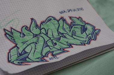 Graffiti Sketch in Leipzig - Photo by SICKDANK - Sick, Dank, Leipzig (2013)