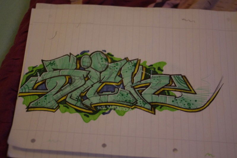 Graffiti Sketch in Leipzig - Photo by SICKDANK - Sick, Dank, Sketch (2013)