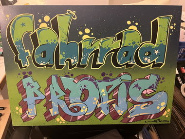 Graffiti Wall in Würzburg - Photo by SIK - SIKFahrradprofisPosca (2023)