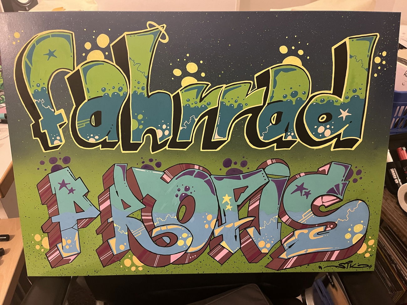 Graffiti Wall in Würzburg - Photo by SIK - SIKFahrradprofisPosca (2023)