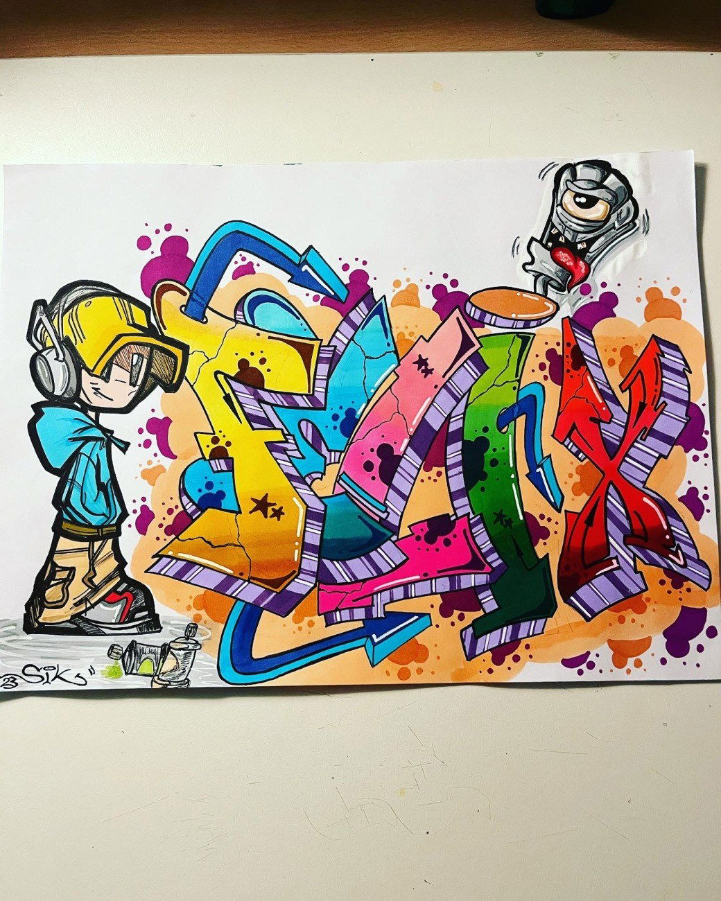 Graffiti Sketch in Deutschland - Photo by SIK - sikfelixstylefilemarker (2023)