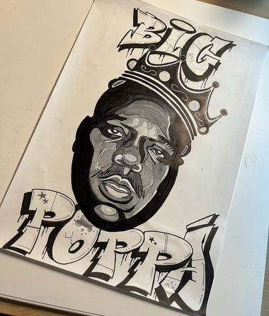 Graffiti Sketch in Deutschland - Photo by SIK - blackandwhitebig (2023)