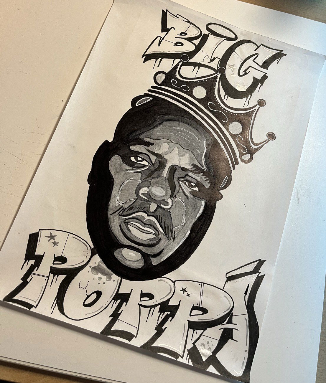 Graffiti Sketch in Deutschland - Photo by SIK - blackandwhitebig (2023)