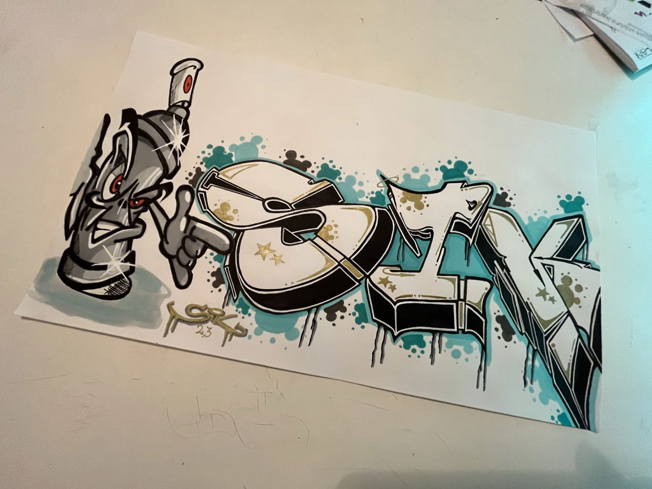Graffiti Sketch in Deutschland - Photo by SIK - cansikstylefilemarker (2023)