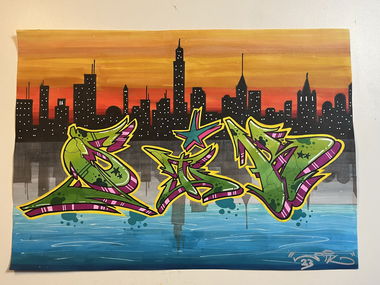 Graffiti Sketch in Deutschland - Photo by SIK - sikskyline (2023)