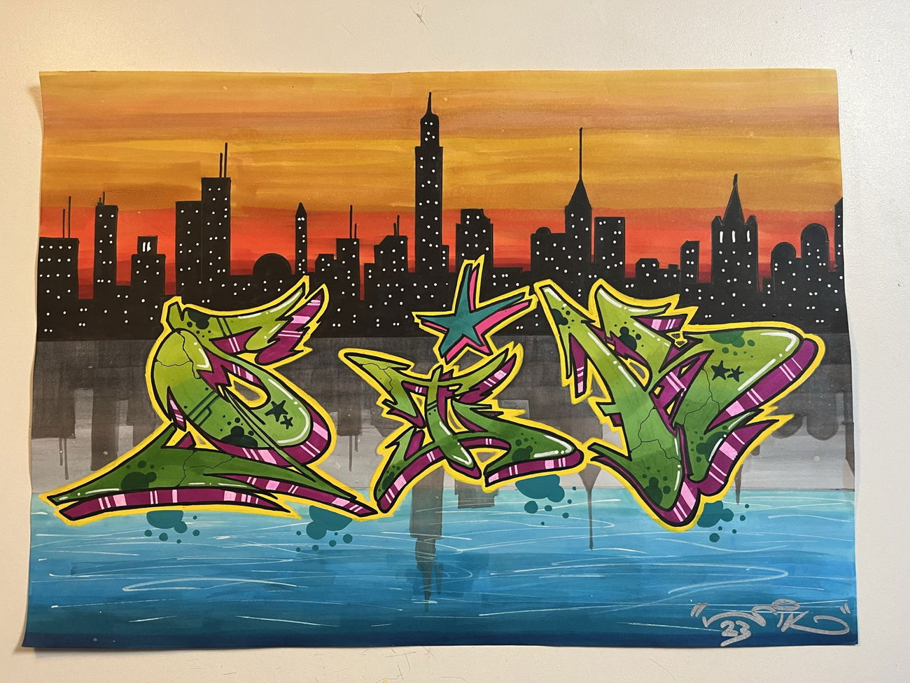 Graffiti Sketch in Deutschland - Photo by SIK - sikskyline (2023)