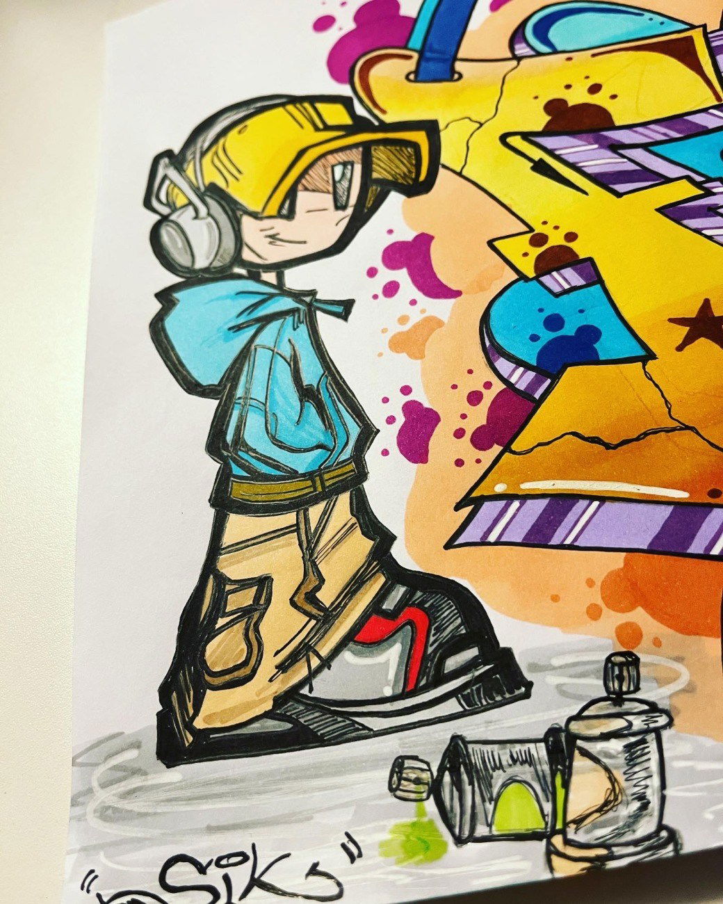 Graffiti Sketch in Deutschland - Photo by SIK - sikfelixstylefilemarker (2023)