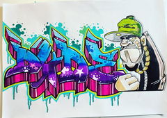 Graffiti Sketch in Deutschland - Photo by SIK - Dude (2023)