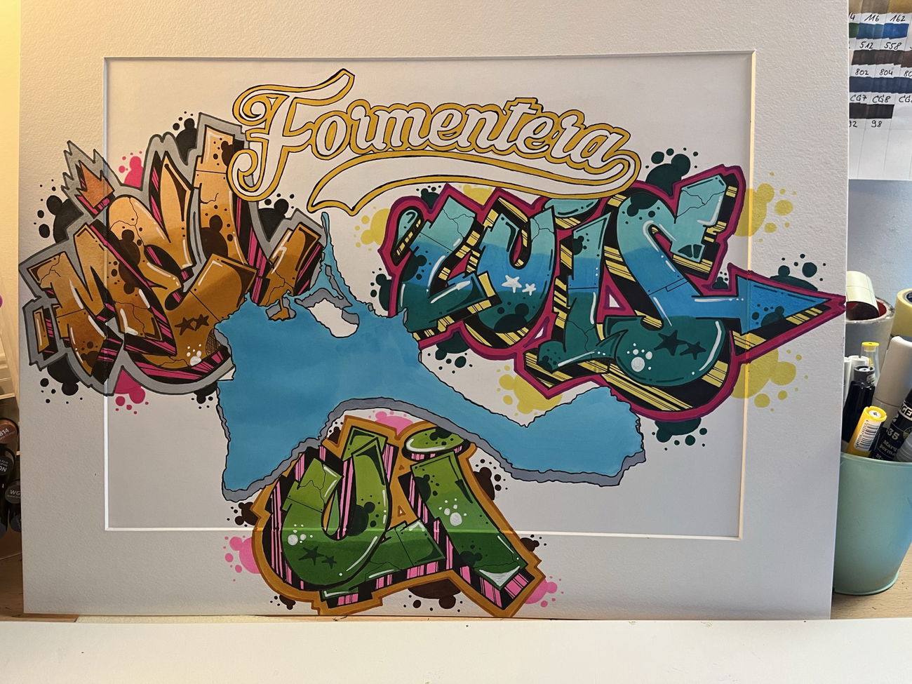 Graffiti Sketch in Deutschland - Photo by SIK - formenterasikstylefilemarker (2023)