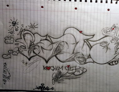 Graffiti Sketch in Radom - Photo by SKEN21 - Beata, Nolove (2017)