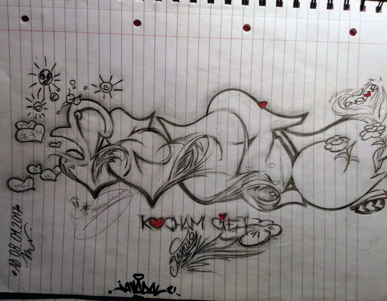 Graffiti Sketch in Radom - Photo by SKEN21 - Beata, Nolove (2017)