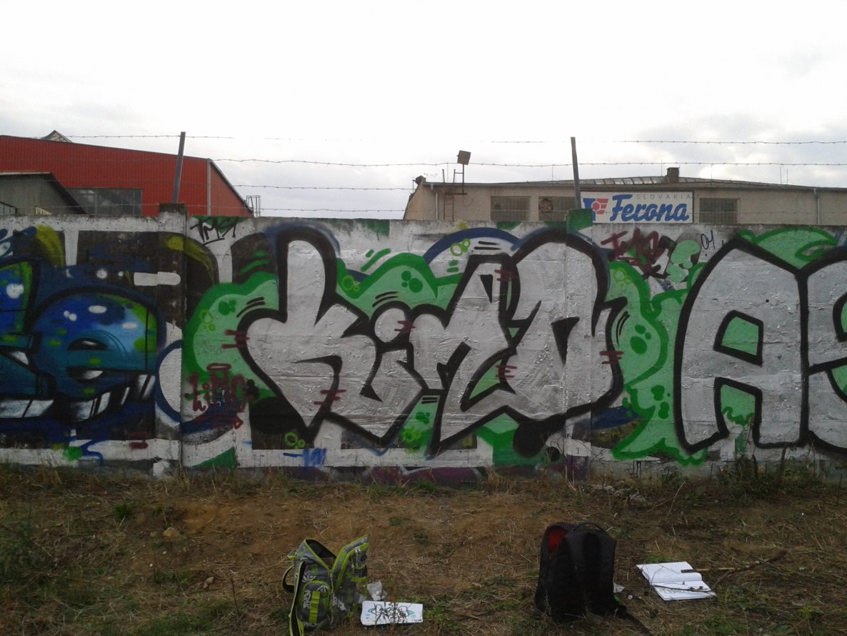 Graffiti Wall in Kosice - Photo by SKYMORENY
