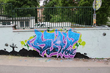 Graffiti Bombing - Photo by SLAP