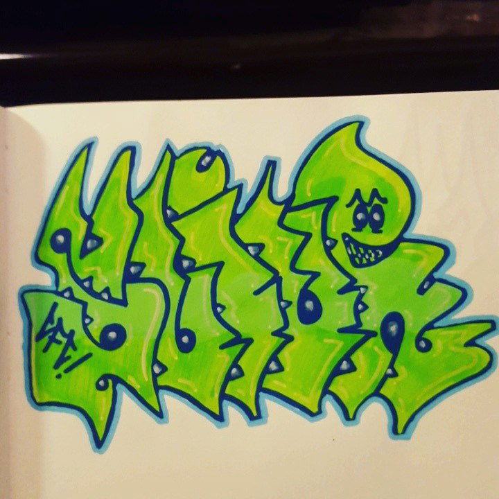 Graffiti Sketch - Photo by SLIVR