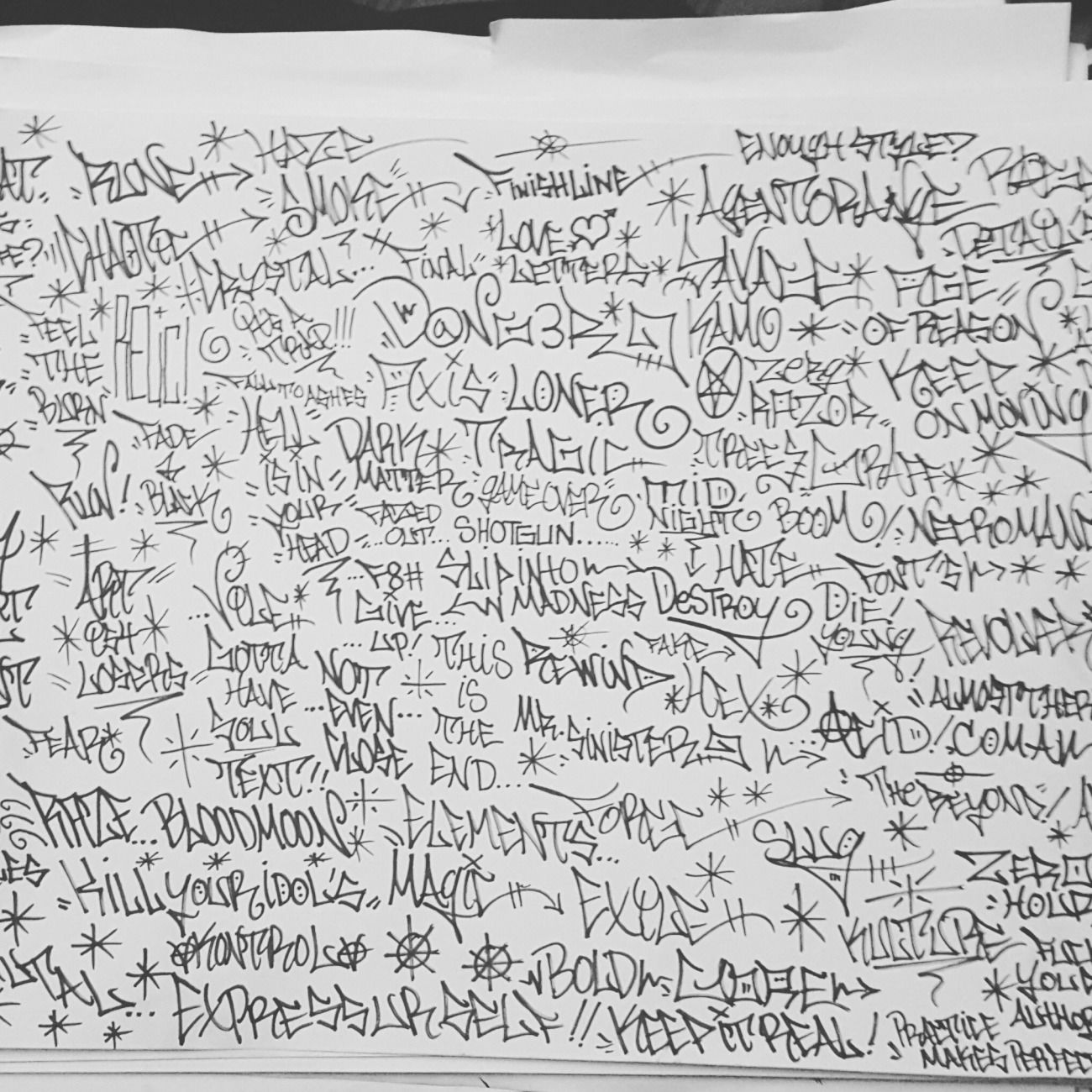 Graffiti Sketch - Photo by SLIVR