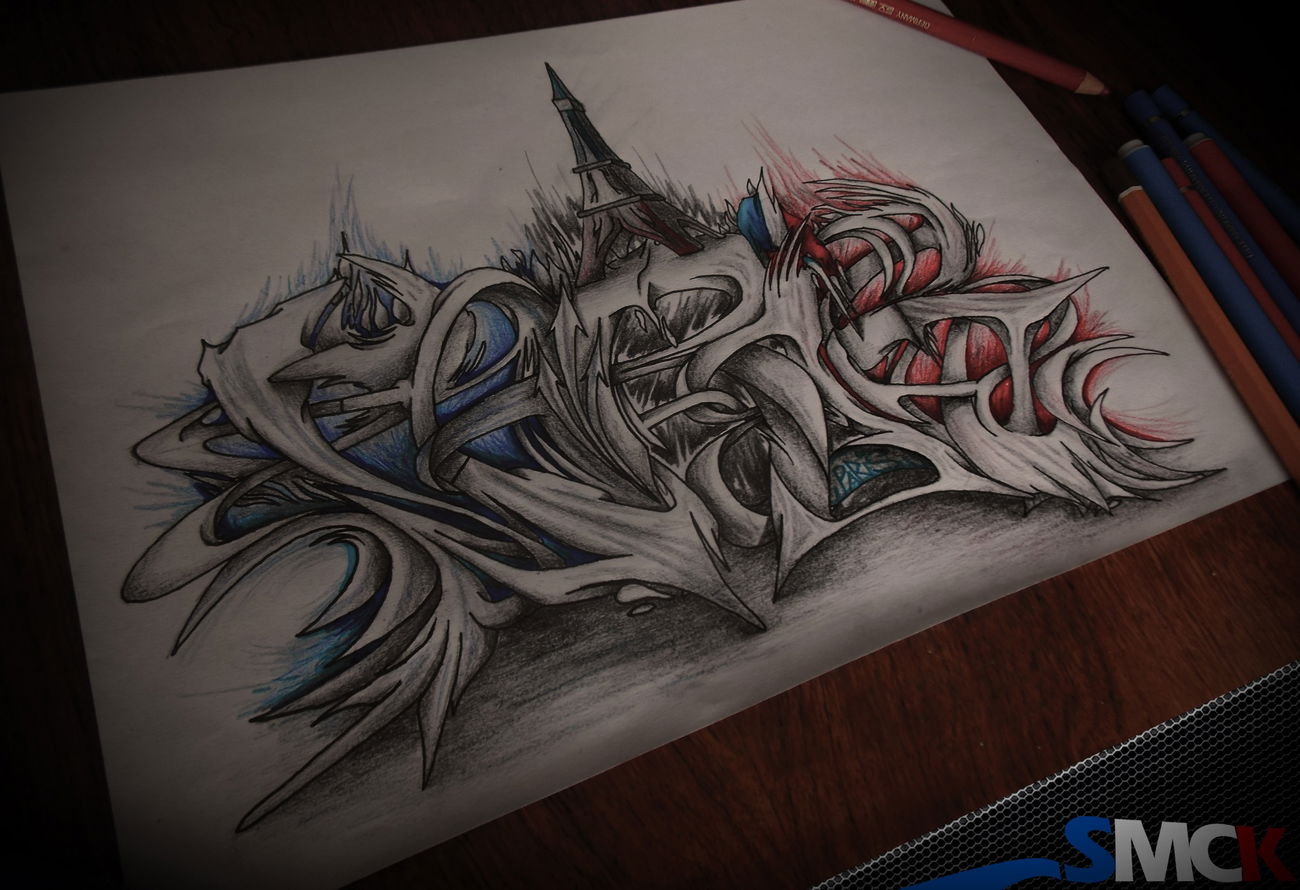 Graffiti Sketch - Photo by SMCK - graffiti, sketch, drawing (2015)