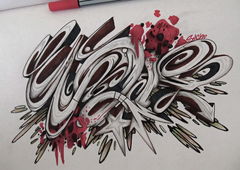 Graffiti Sketch - Photo by SMCK - graffiti, graffitiart, drawing (2018)